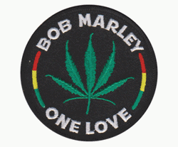 bob marley one love patch image