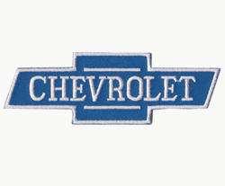 chevy bow tie blue patch image