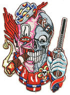 clown with gun patch image
