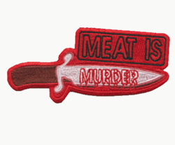 meat is murder patch image