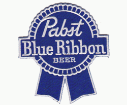 pabst blue ribbon patch image