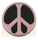 pink-black-peace patch image