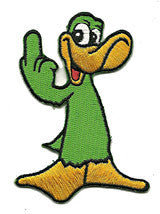 finger green duck patch image