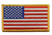 flag gold edge patch image