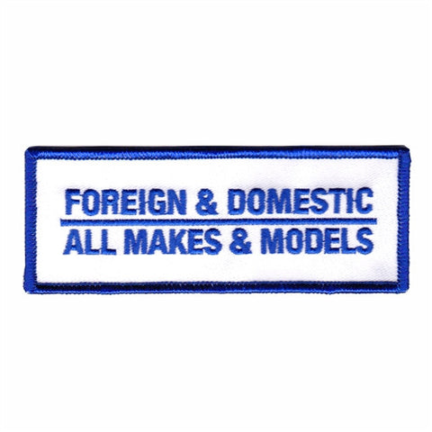 foreign and domestic patch image