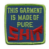 garment is shit  - sew on only patch image