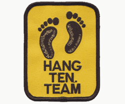 hang ten team patch image