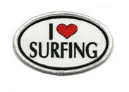 I Love Surfing patch image