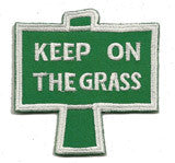 keep on the grass patch image