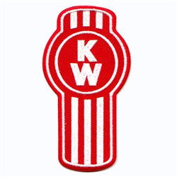 kenworth logo red and white patch image