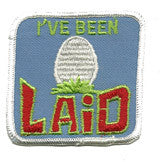 laid  - sew on only patch image