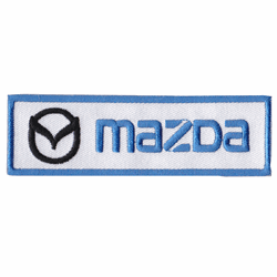 mazda with black emblem patch image