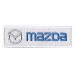 mazda with silver emblem patch image