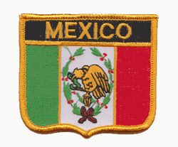 mexico flag patch image