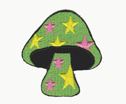 mushroom star green patch image