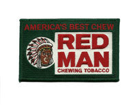 red man tobacco patch REDMAN CHEWING CLOTH IRON-ON 3 7/8 BY 2 .5" Let us make your new favorite hat. Red Man Redman Tobacco Embroidered