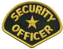 security-gold-black patch image