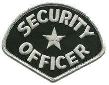 security-silver-black patch image