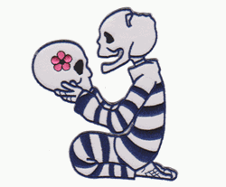 skeleton love patch image