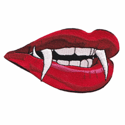 vampire lips patch image