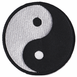 yin yang black patch image