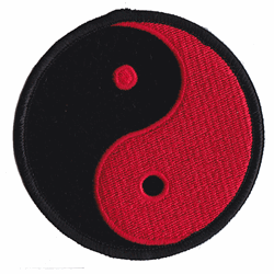 yin yang red velvet patch image