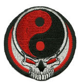 yin yang skull patch image